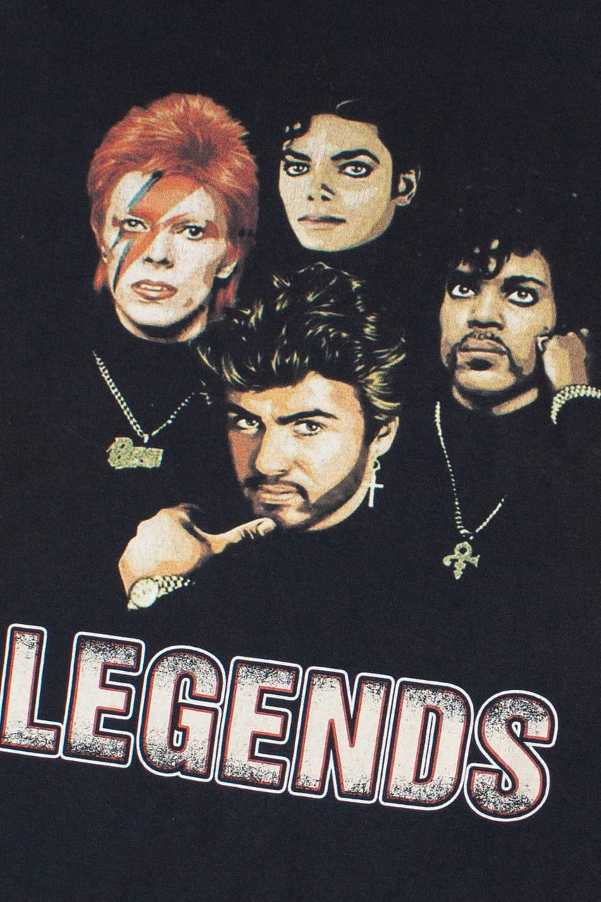 Bowie Prince Michael Jackson George Michael "Legends" T-Shirt