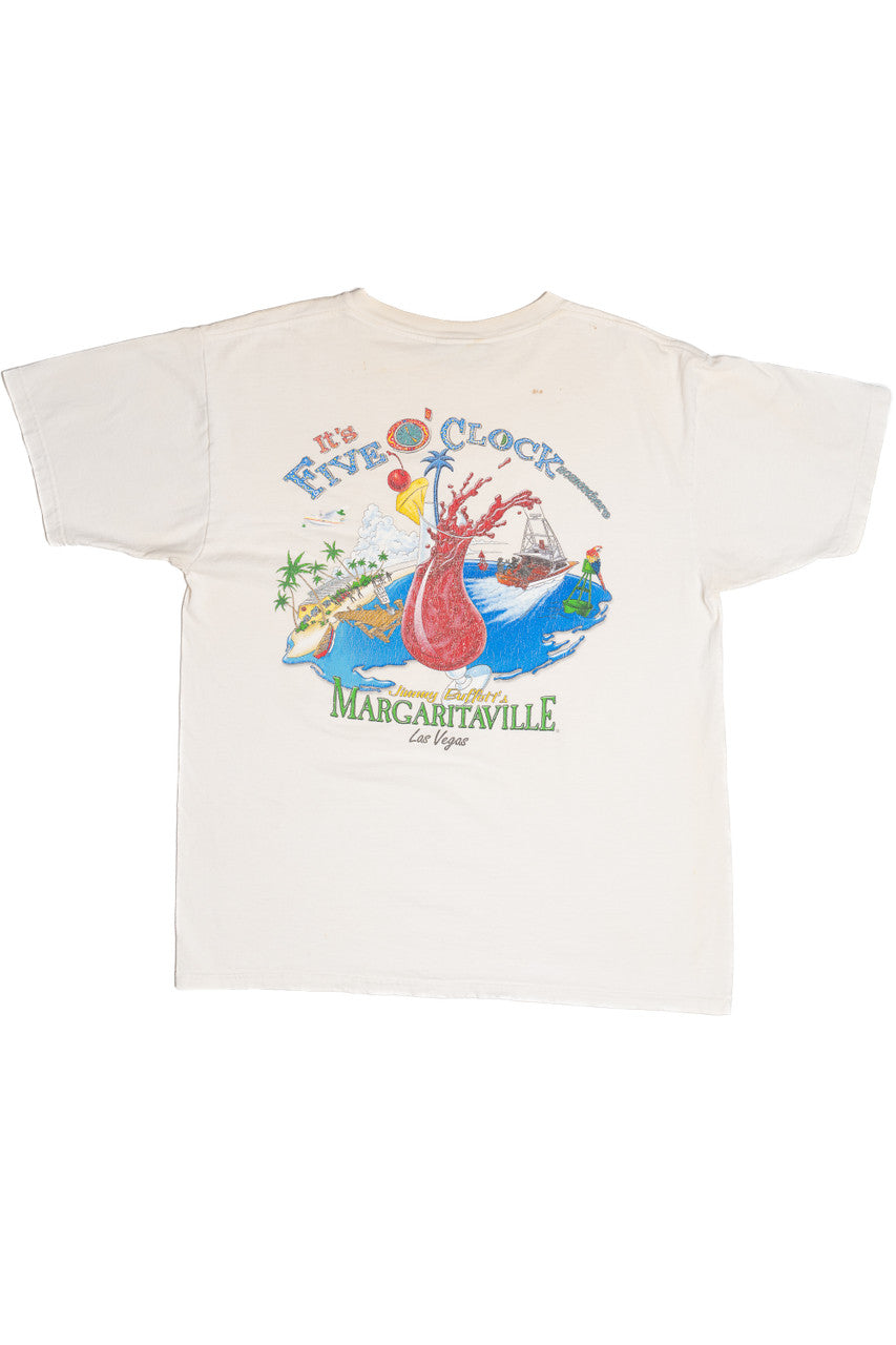 Vintage Jimmy Buffett's Margaritaville Las Vegas "Five O' Clock Somewhere" T-Shirt