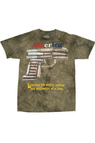 America "One Millimeter At A Time" Green Tie Dye T-Shirt