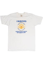 Vintage Seagram's 7 Crown Whiskey "I Survived" T-Shirt