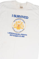 Vintage Seagram's 7 Crown Whiskey "I Survived" T-Shirt