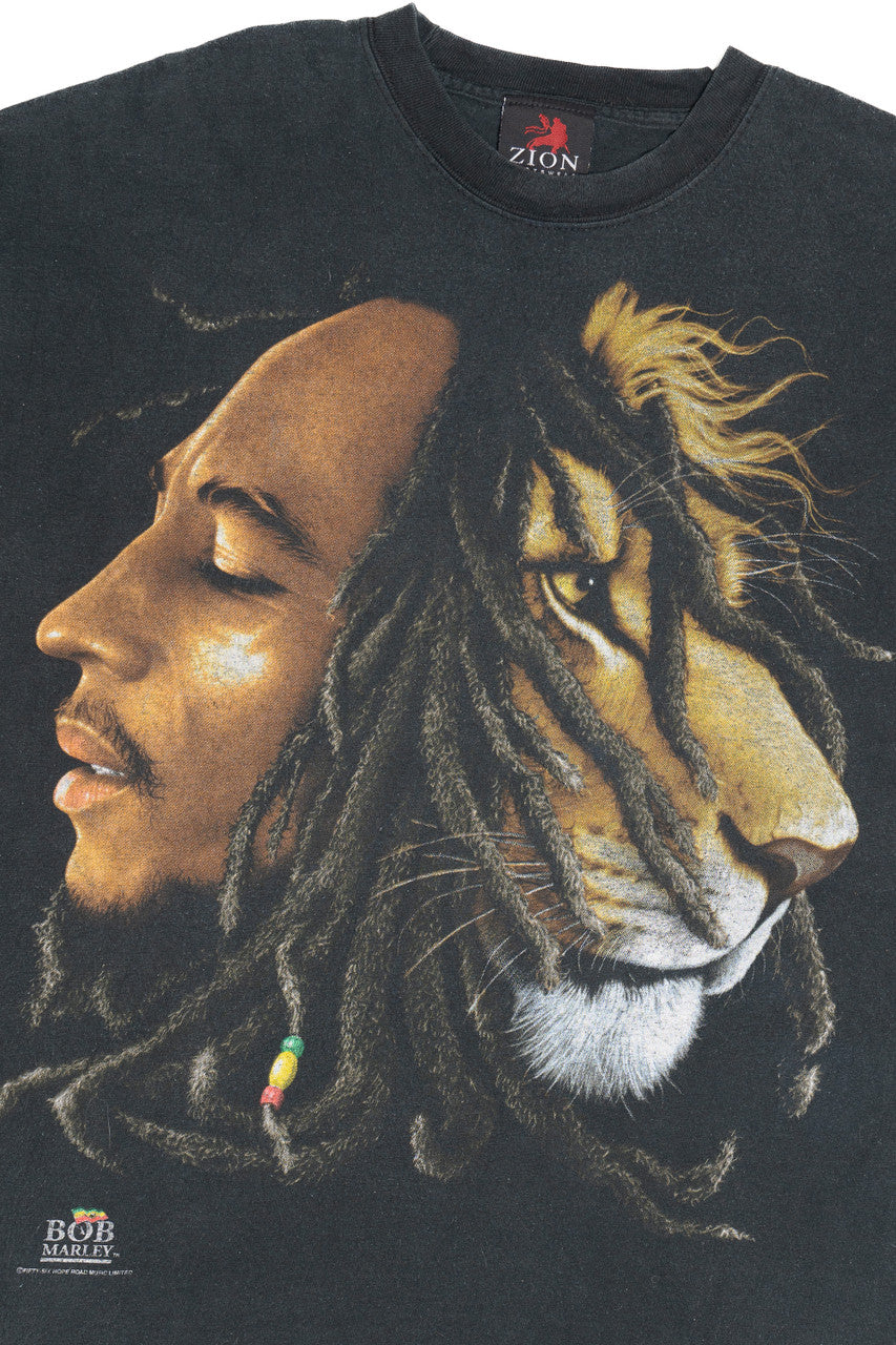 Vintage Bob Marley Lion Zion Rootswear T-Shirt – Ragstock