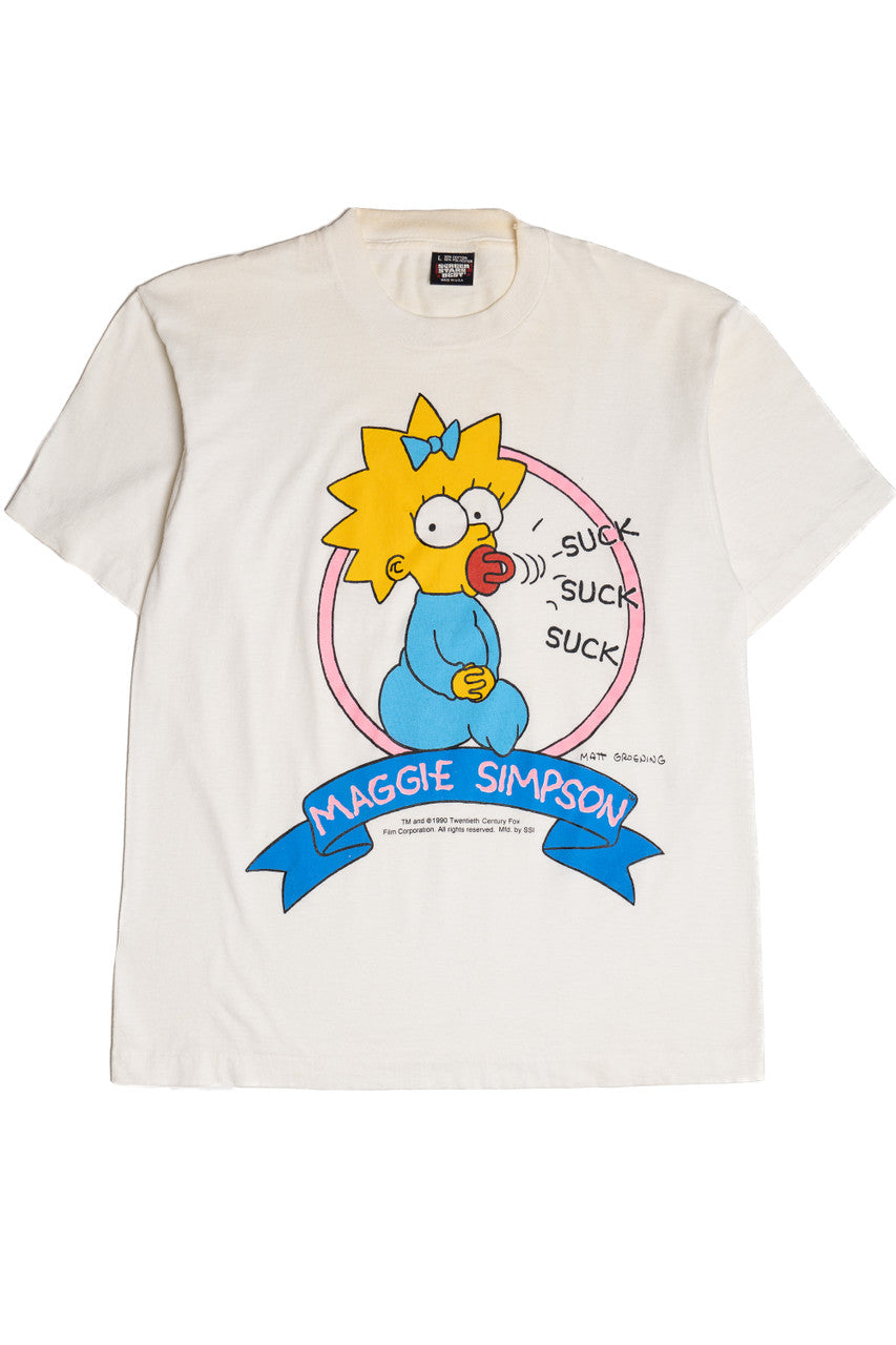 Vintage 1990 Maggie Simpson The Simpsons T-Shirt