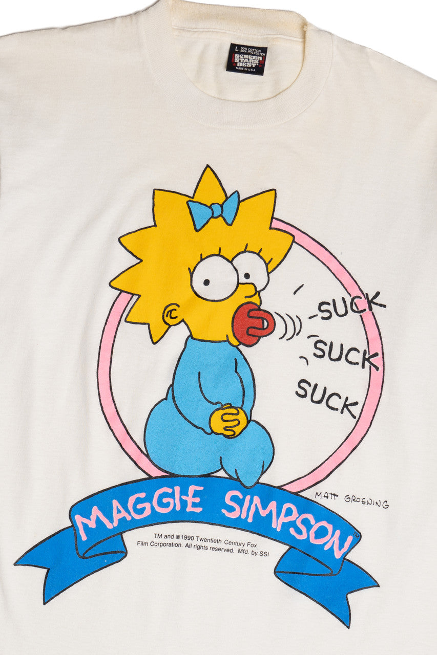 Vintage 1990 Maggie Simpson The Simpsons T-Shirt