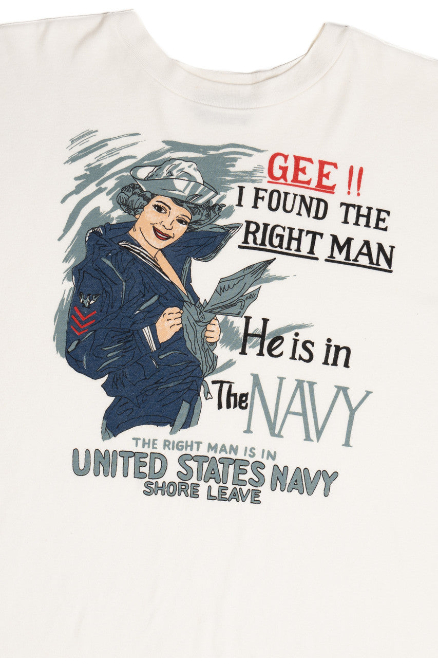 Vintage "I Found The Right Man" "United States Navy" Jacques Michael T-Shirt
