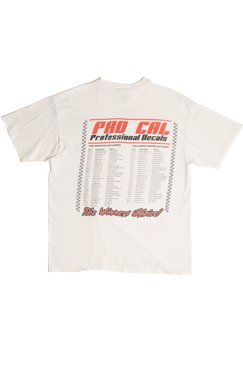 Vintage 1995 "Pro Cal" Professional Decals Racing T-Shirt