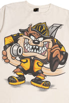 Vintage 1994 Taz Looney Tunes Fireman Front/Back Print T-Shirt