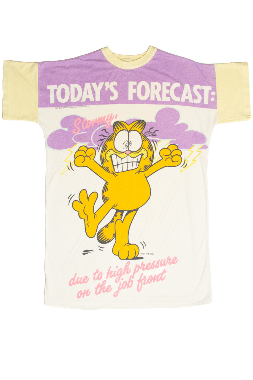 Vintage Garfield Today's Forecast T-Shirt (1978)