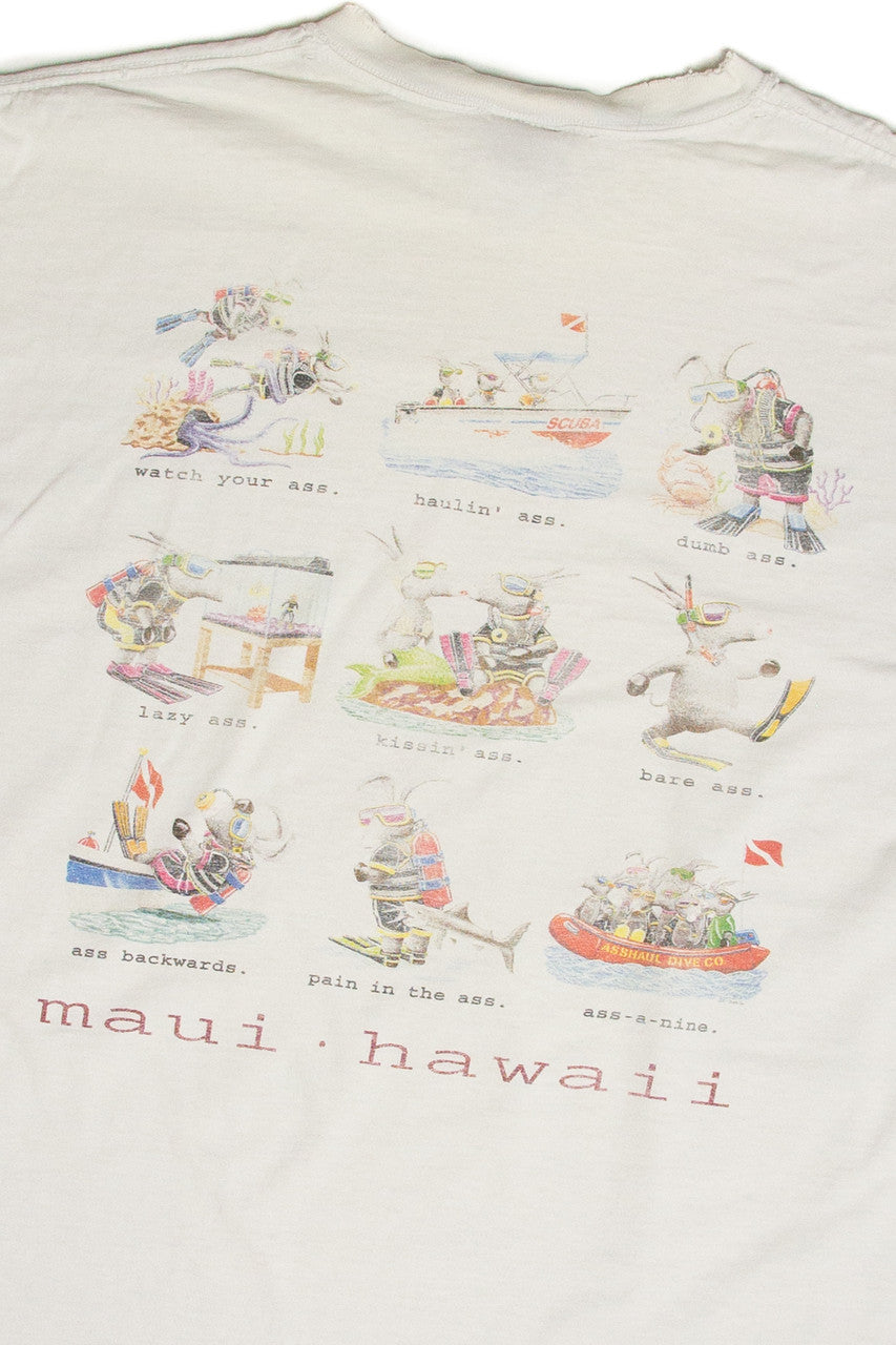 Vintage Bad A-- Coffee Company Maui T-Shirt