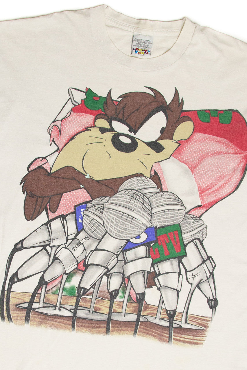Vintage Looney Tunes Taz "No Comment" Long Sleeve T-Shirt