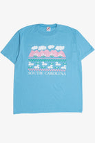 Vintage "South Carolina" Pastel Embossed Print T-Shirt