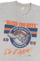Vintage 1985 Detroit Tigers "Bless You Boys! Do It Again!" MLB T-Shirt
