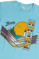 Vintage "Thomaston Maine" Lighthouse Sunset T-Shirt