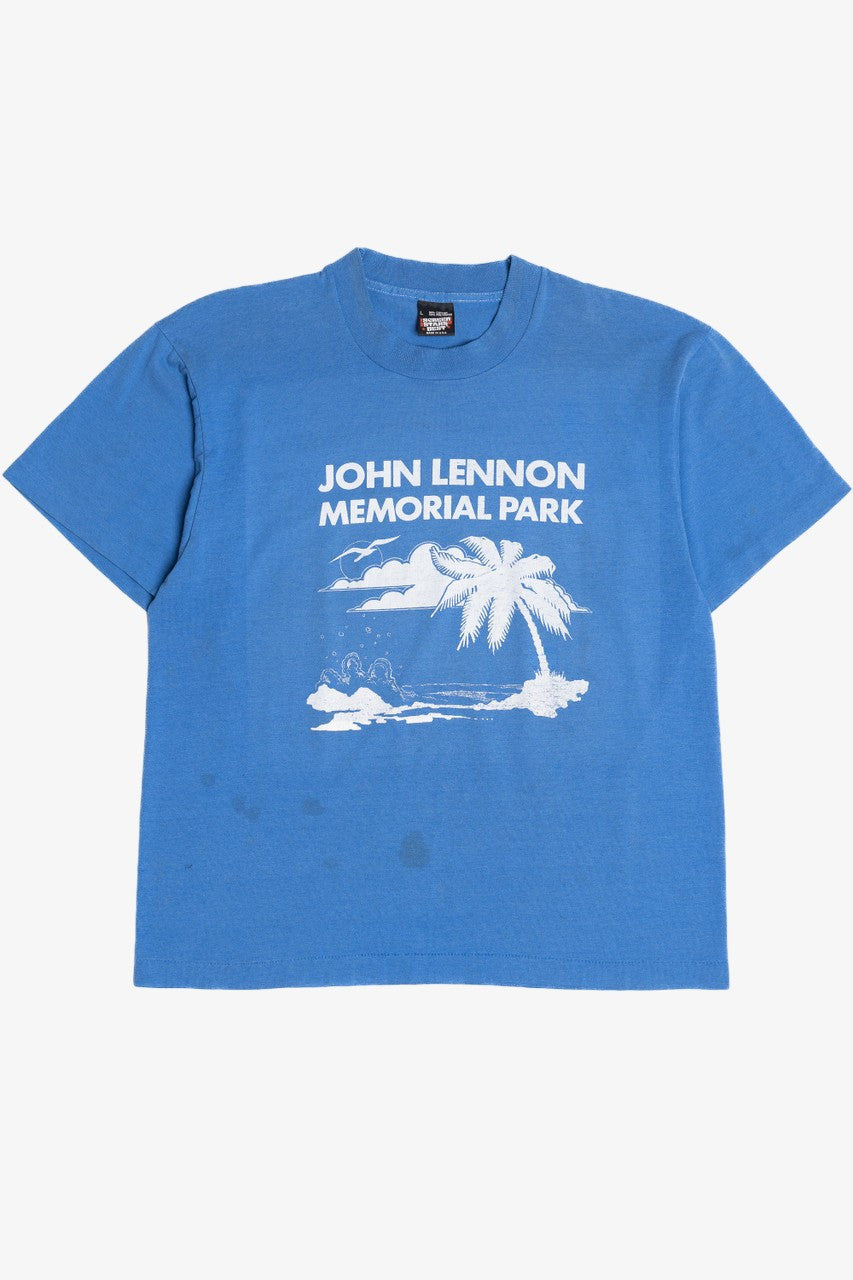 Vintage "John Lennon Memorial Park" Screen Stars T-Shirt