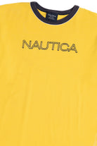 Vintage Nautica Embroidered Logo Ringer T-Shirt