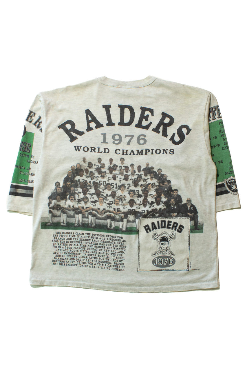 Vintage 1976 Raiders Half Sleeve T-Shirt (1991)