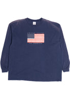 Vintage "United States of America" Flag Long Sleeve T-Shirt