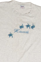 Vintage Hawaii Turtle Embroidery T-Shirt