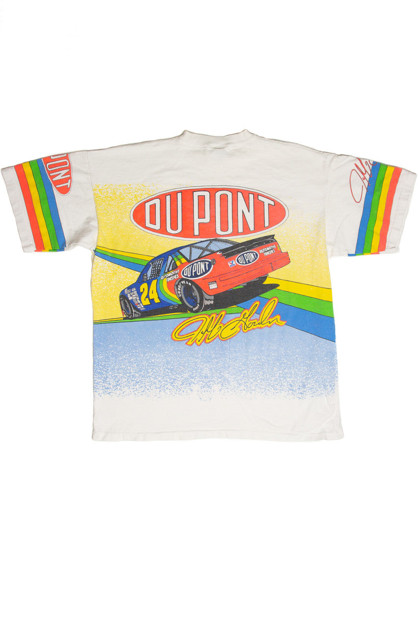 Vintage Jeff Gordon Dupont All Over Print T-Shirt (1993)