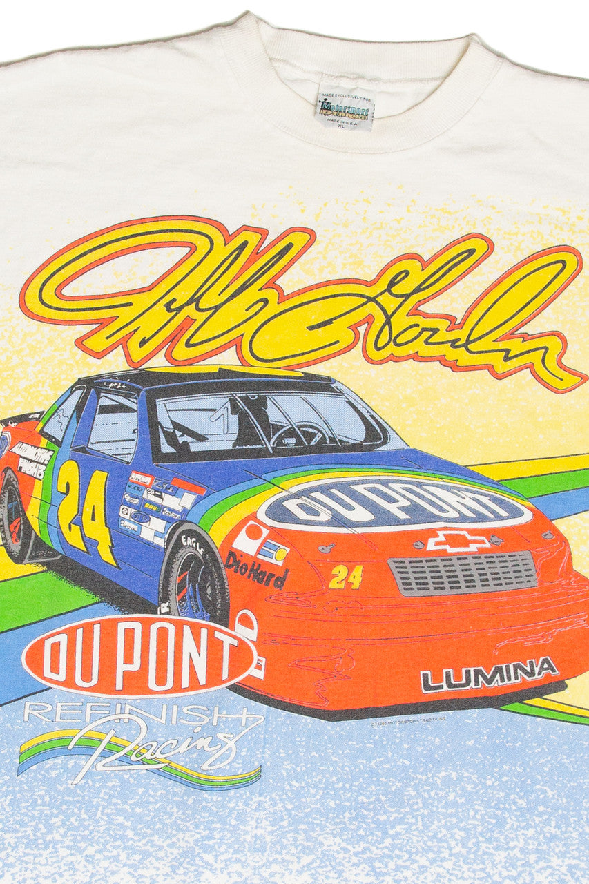 Vintage Jeff Gordon Dupont All Over Print T-Shirt (1993)