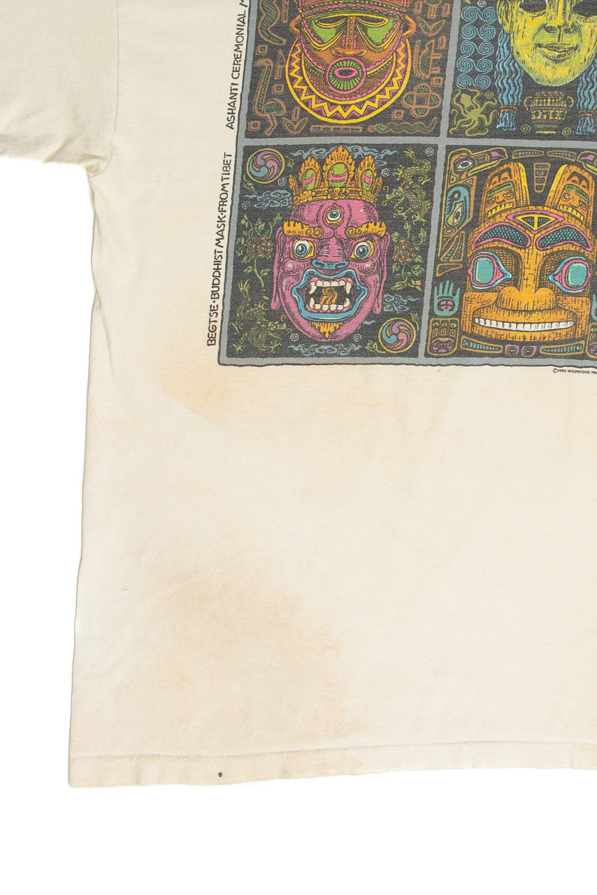 Vintage Global Masks T-Shirt (1990)