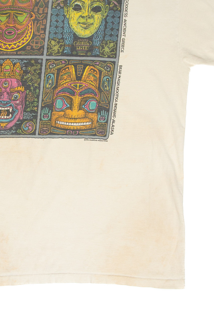 Vintage Global Masks T-Shirt (1990)