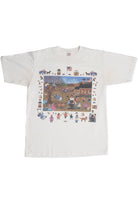 Vintage Quaint Village Scene T-Shirt
