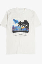 Vintage "Panama City Beach, Fla." Sunset Scene T-Shirt