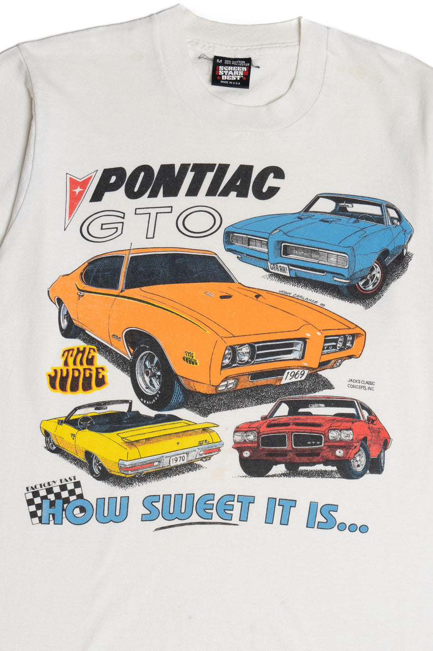 Vintage "Pontiac GTO" "How Sweet It Is..." Car T-Shirt