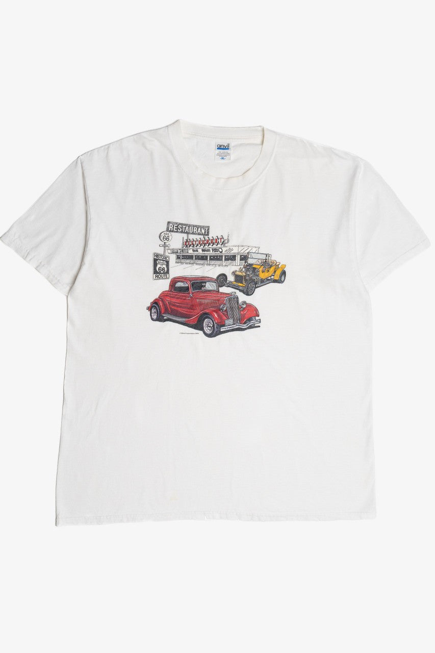 Vintage Route 66 Car & Diner T-Shirt