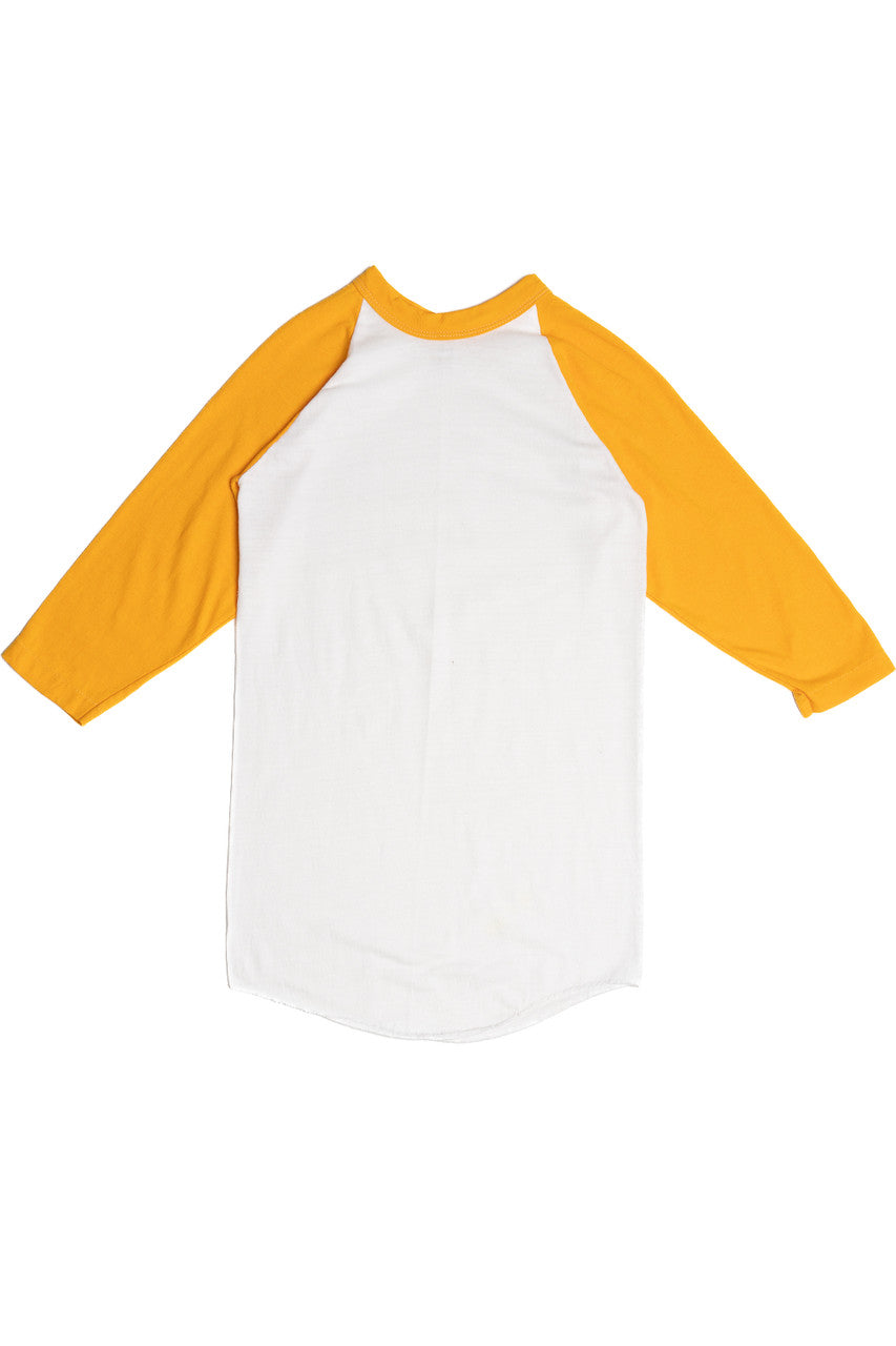 Vintage Yellow Blank Sportswear Raglan T-Shirt