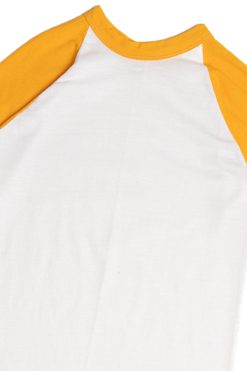 Vintage Yellow Blank Sportswear Raglan T-Shirt