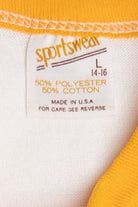 Vintage Yellow Blank Sportswear Raglan T-Shirt