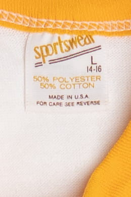 Vintage Yellow Blank Sportswear Raglan T-Shirt