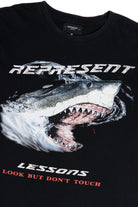 Represent "Lessons Look But Don't Touch" Shark T-Shirt