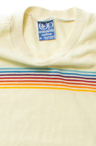 Vintage Cream Striped Ocean Pacific T-Shirt (1980s)