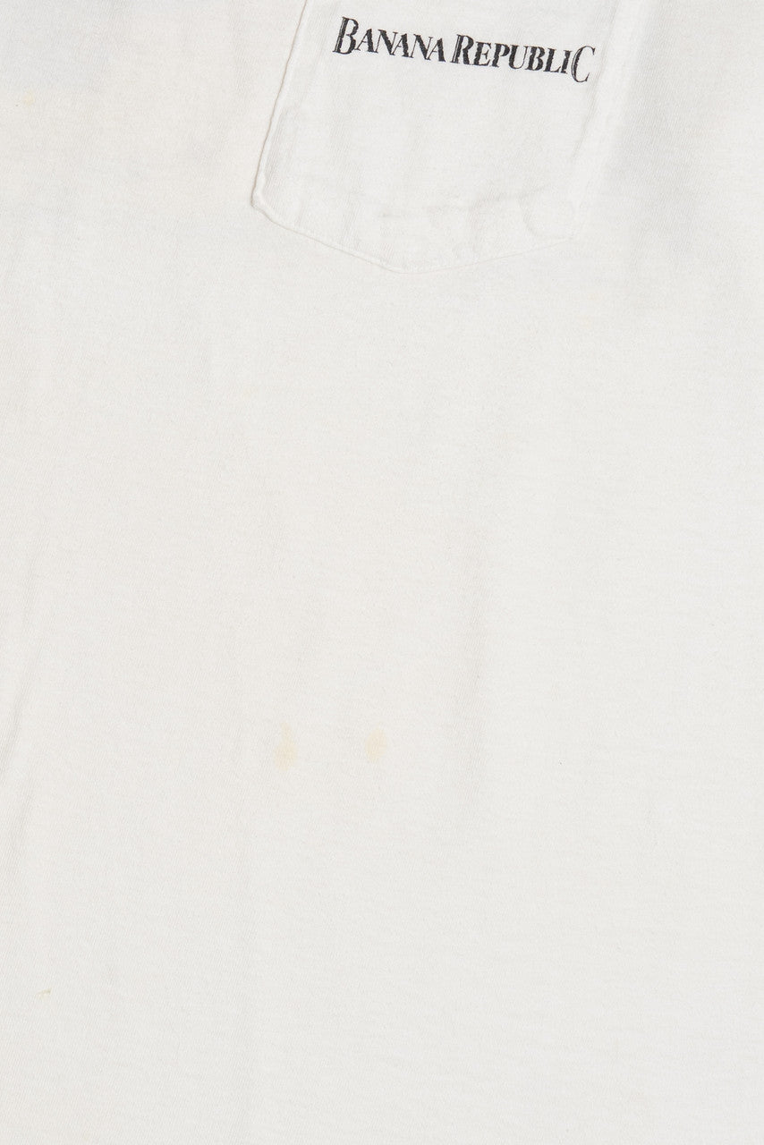 Vintage Banana Republic Fish Design Pocket T-Shirt