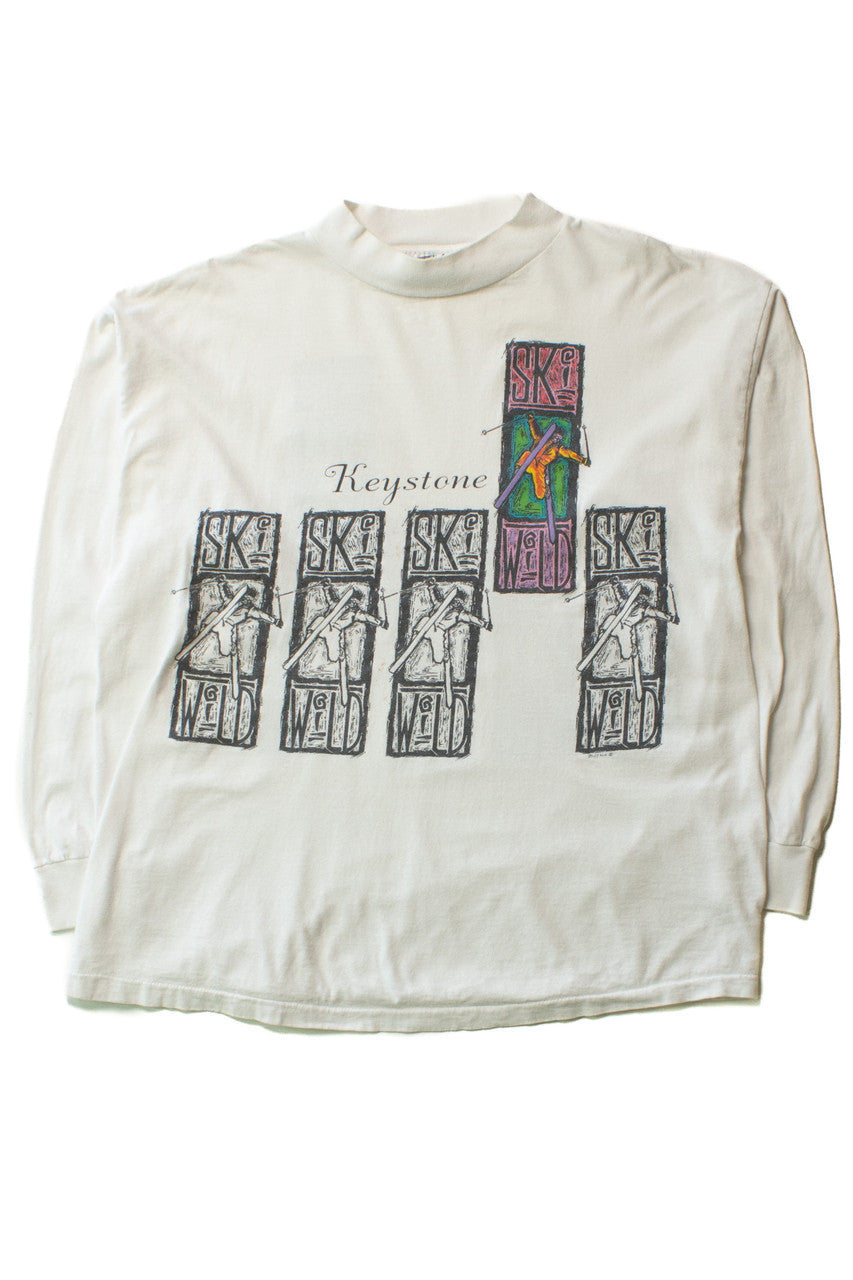 Vintage Keystone Ski Wild Long Sleeve T-Shirt (1990s)