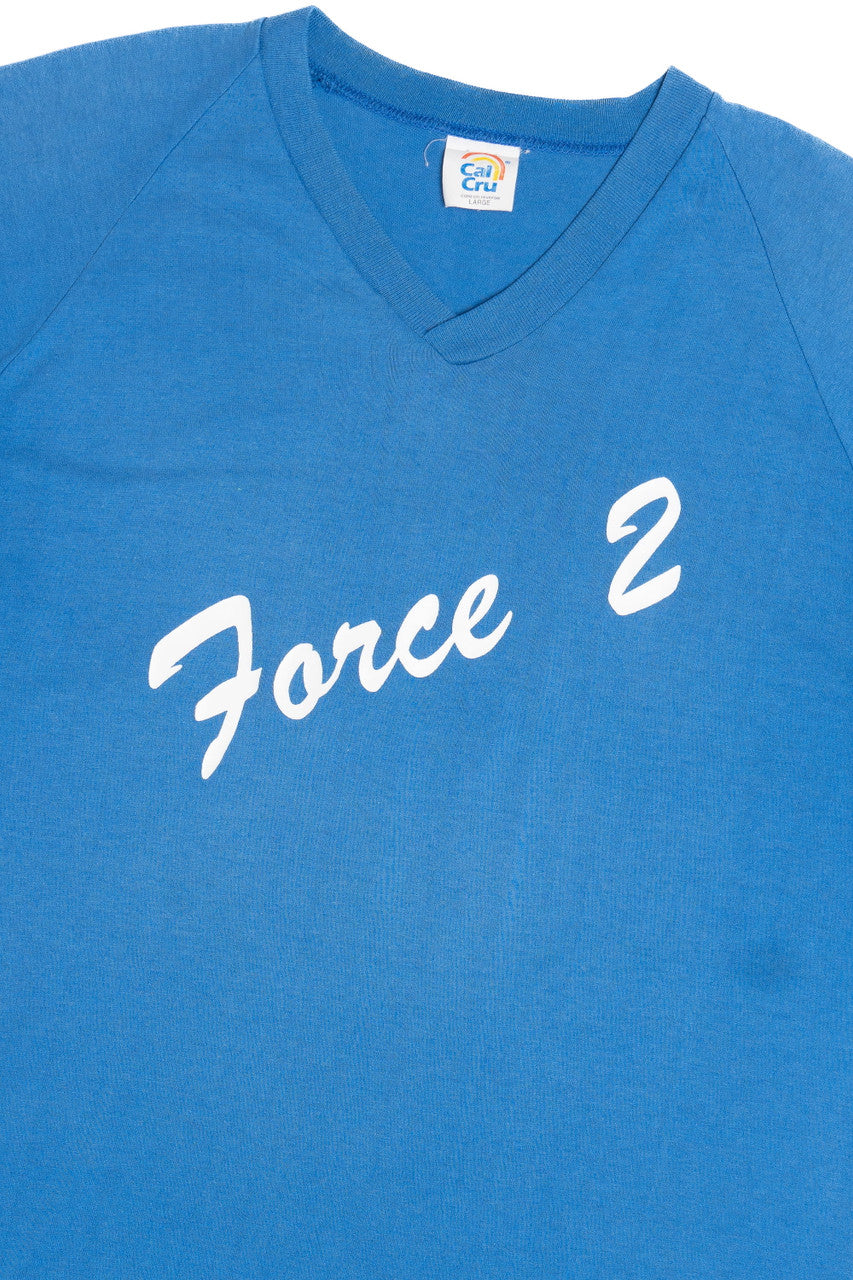 Vintage "Force 2" Sporty Raglan Cal Cru T-Shirt