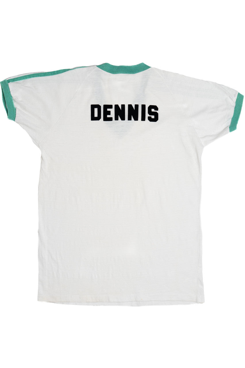 Vintage "Dennis" Raglan Sporty V-Neck T-Shirt