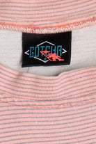Vintage Distressed Gotcha Thin Striped Pocket T-Shirt