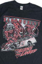 Bloomquist "The Aliens Have Landed" Alien Front/Back Print Racing T-Shirt