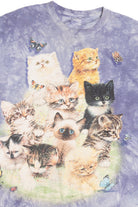 Cats And Butterflies Tie Dye The Mountain T-Shirt