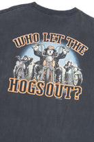 Vintage "Who Let The Hogs Out" Big Dogs Motorcycle T-Shirt