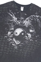 Vintage Ying Yang Dragon Skulls And More T-Shirt