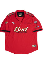 NASCAR Budweiser Dale Earnhardt Jr. Embroidered Quarter Zip Racing T-Shirt