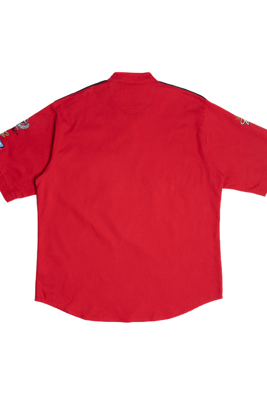 NASCAR Budweiser Dale Earnhardt Jr. Embroidered Quarter Zip Racing T-Shirt