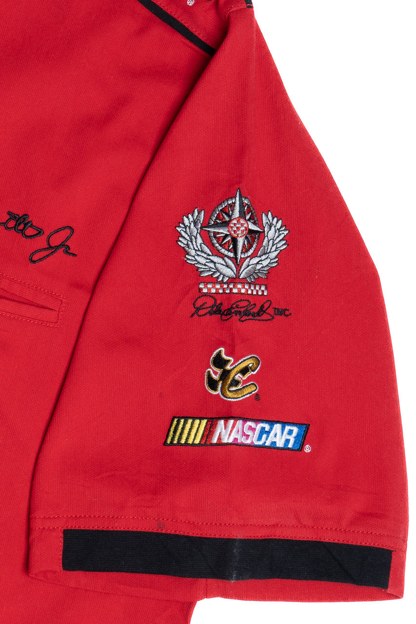 NASCAR Budweiser Dale Earnhardt Jr. Embroidered Quarter Zip Racing T-Shirt