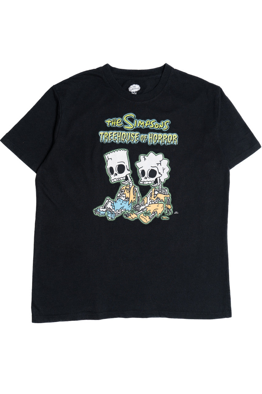 "The Simpsons Treehouse Of Horror" Bart & Lisa Skeleton T-Shirt