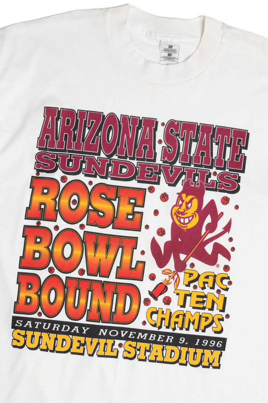 Vintage 1996 Arizona State Sundevils Rose Bowl T-Shirt